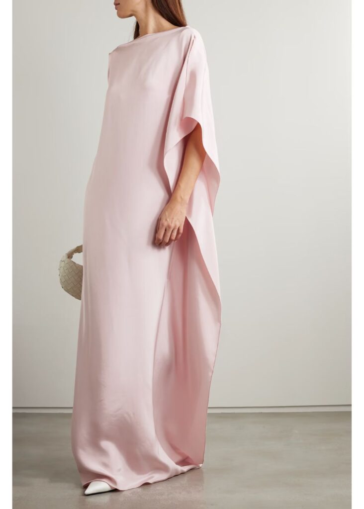 elegant pink black tie wedding guest dress from Max mara